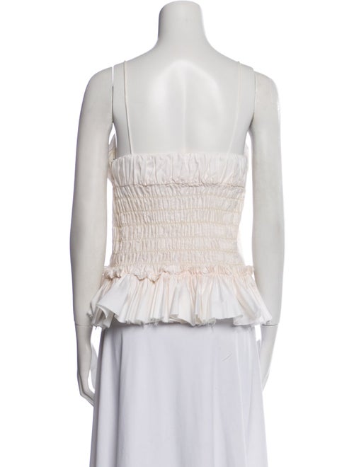 Khaite Square Neckline Sleeveless Top