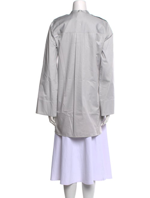 Khaite Long Sleeve Button-Up Top