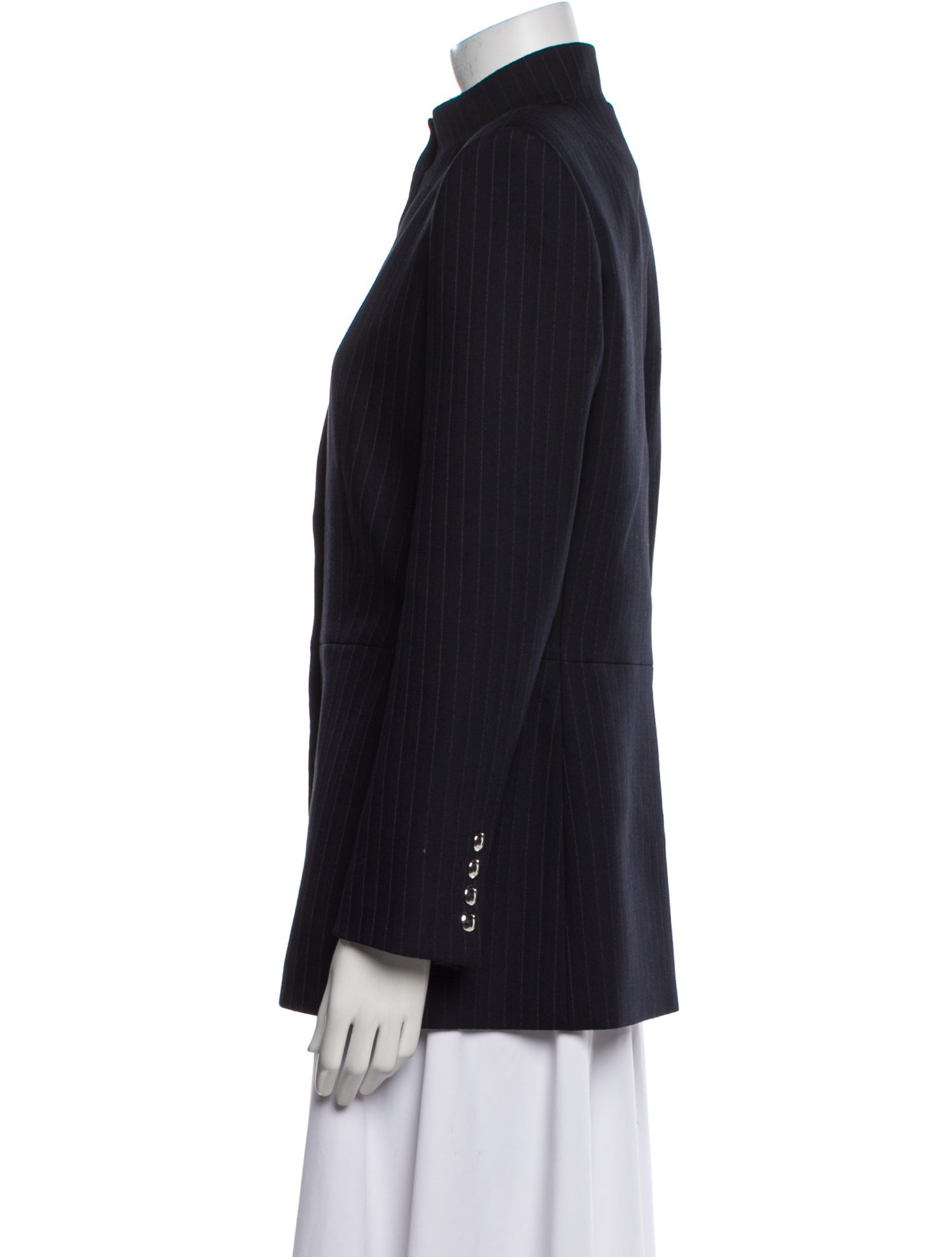 Khaite Virgin Wool Striped Evening Jacket