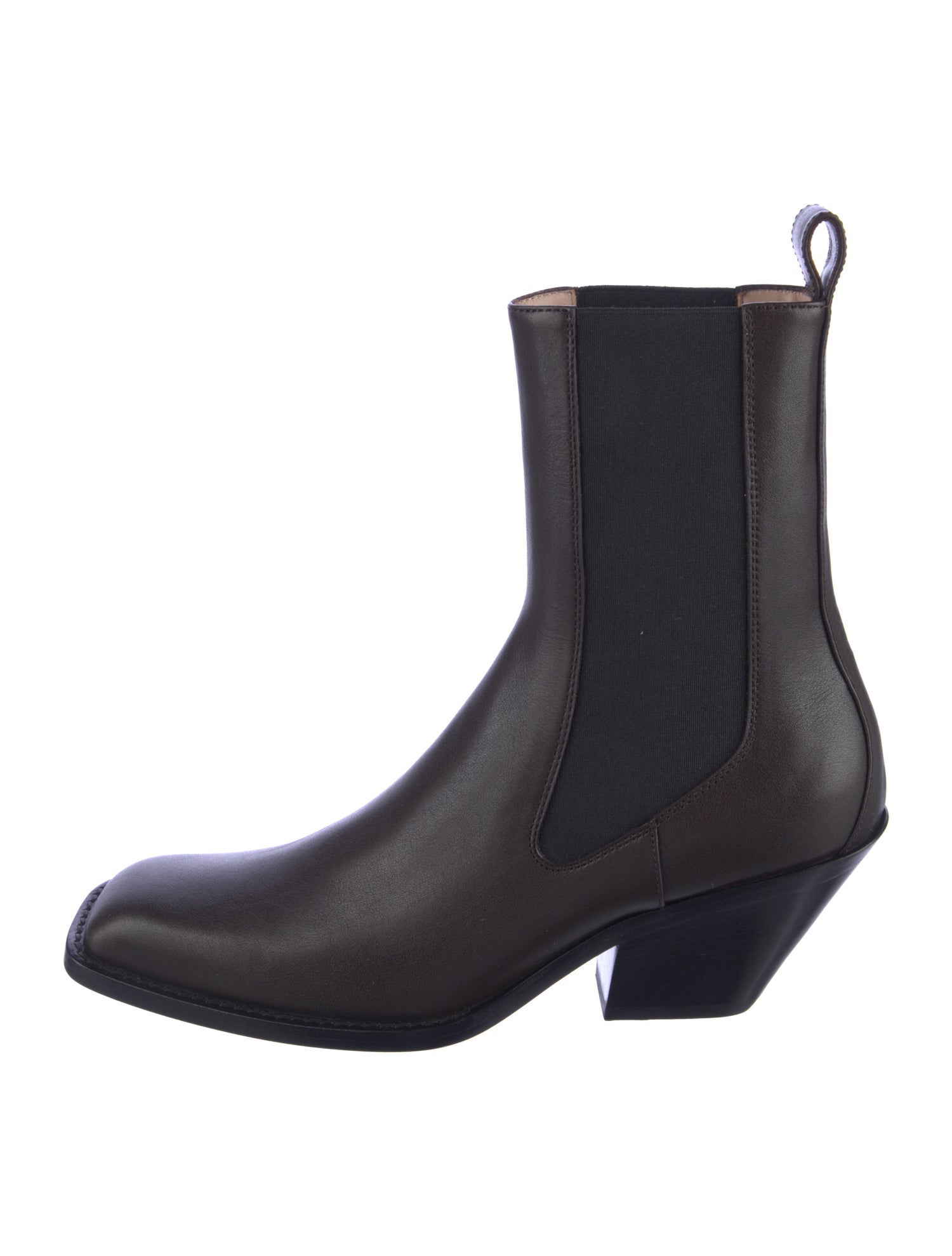 Khaite Leather Chelsea Boots