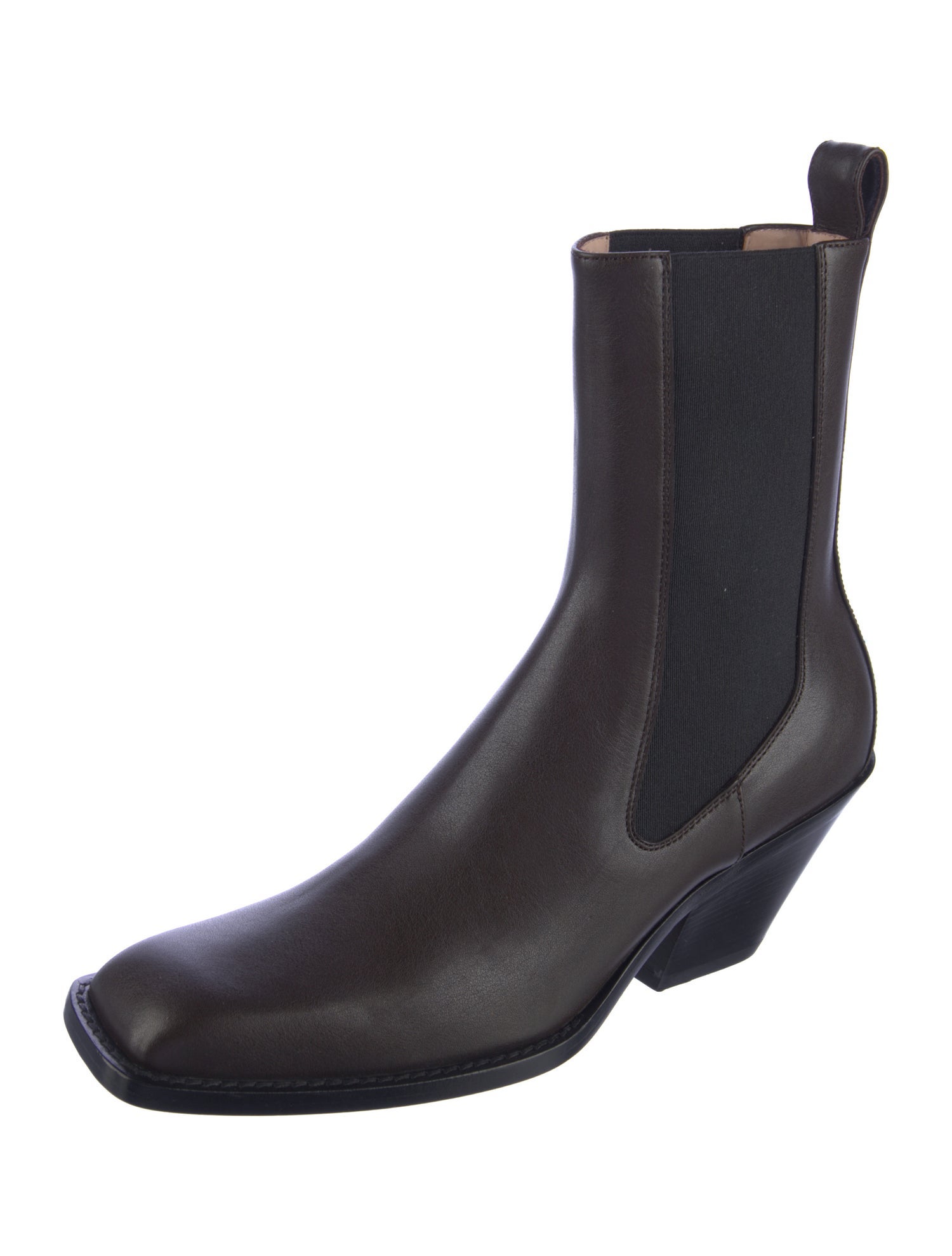 Khaite Leather Chelsea Boots