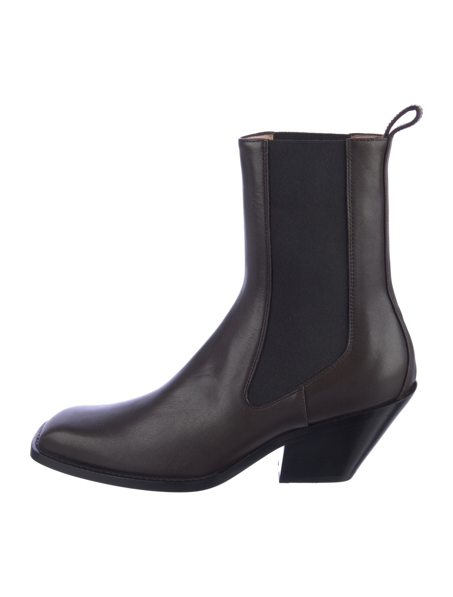 Khaite Leather Chelsea Boots