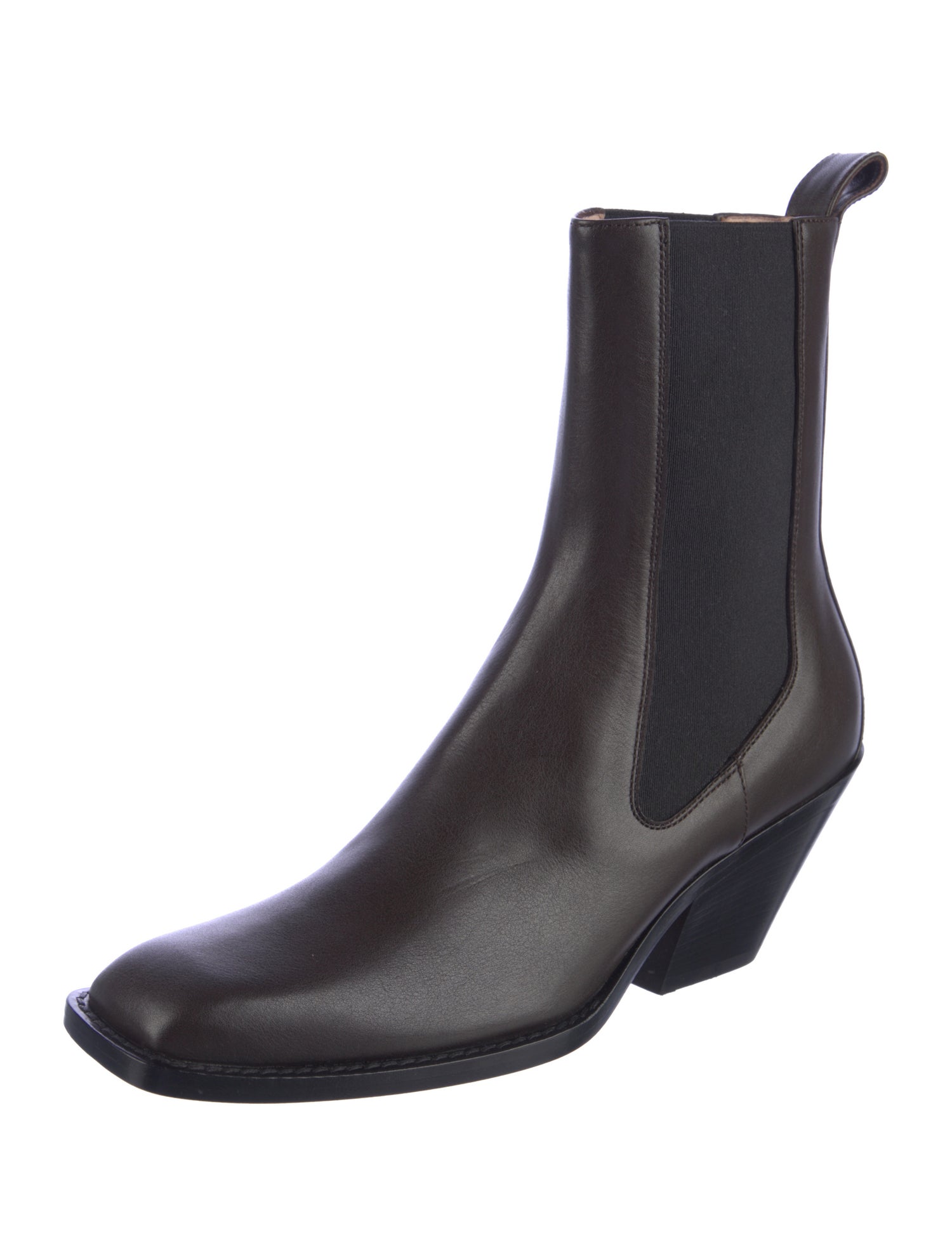 Khaite Leather Chelsea Boots