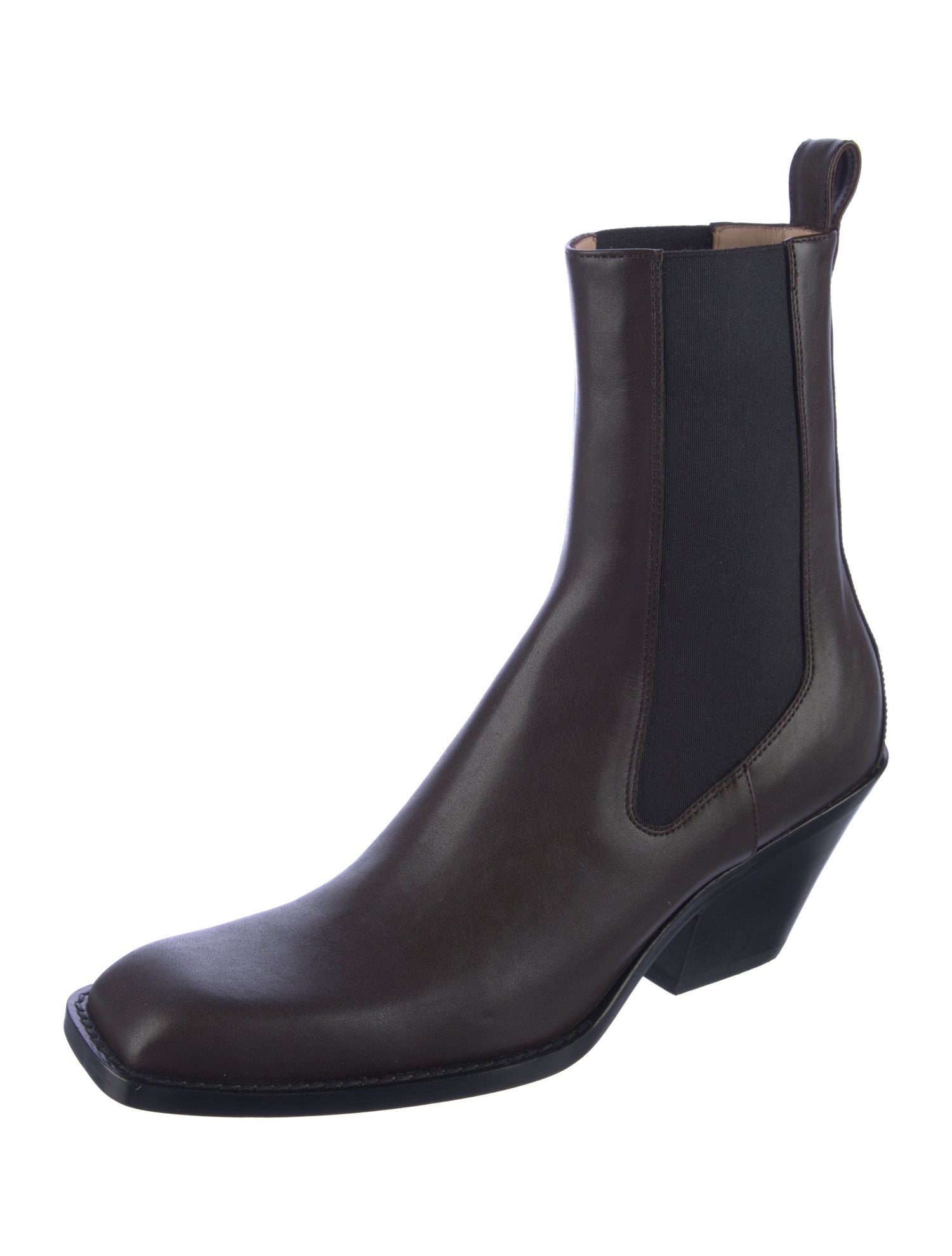 Khaite Leather Chelsea Boots