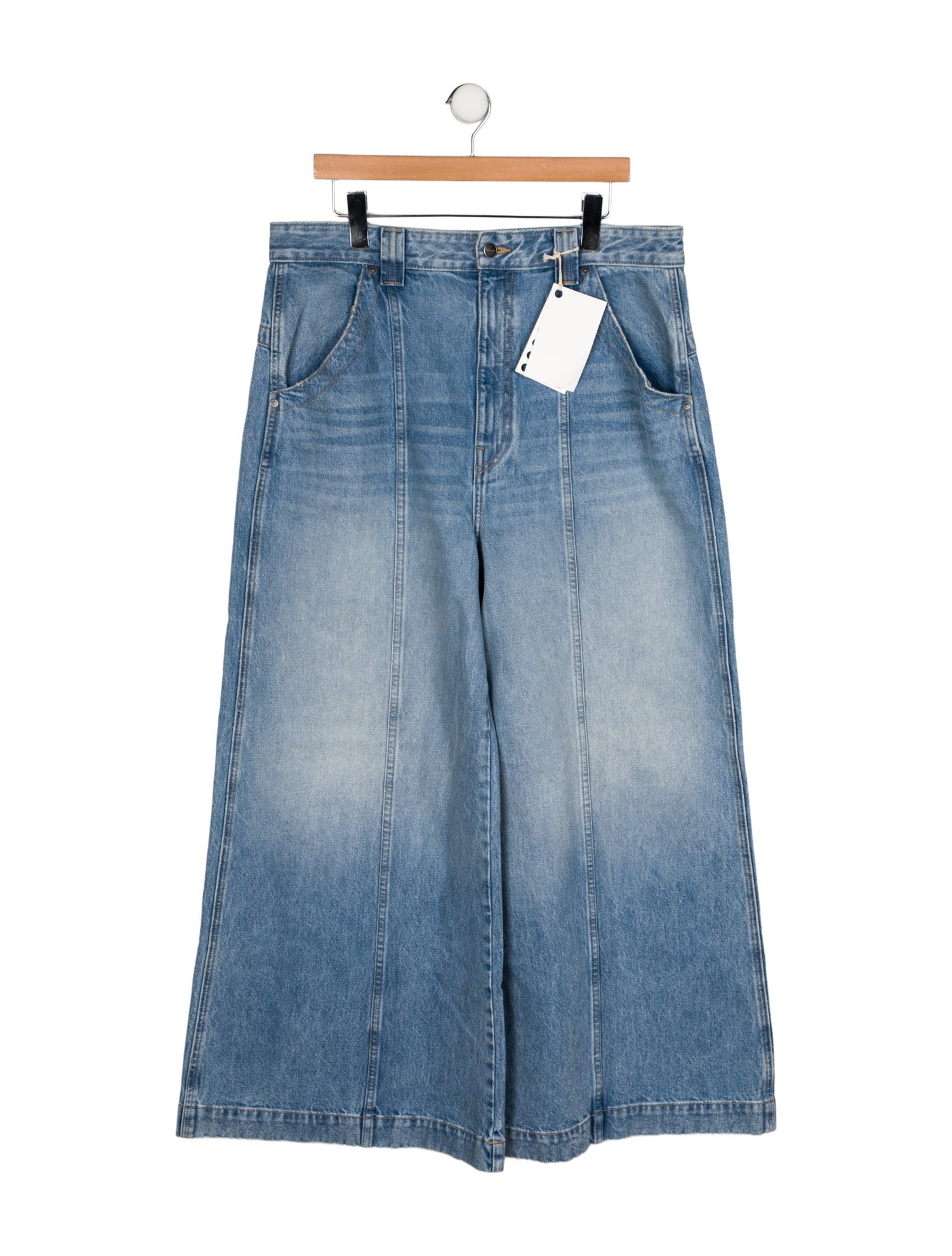 Khaite High-Rise Wide Leg Jeans w/ Tags