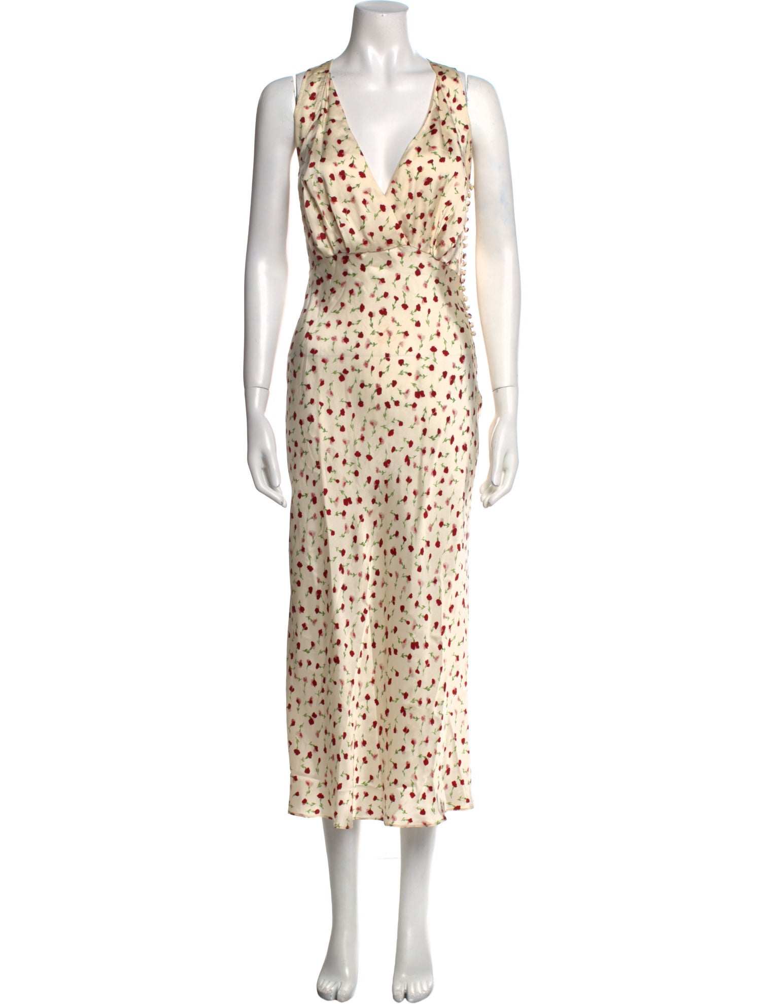 Khaite Floral Print Long Dress