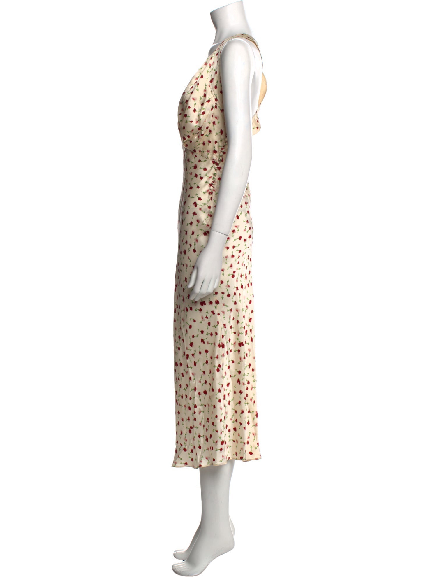 Khaite Floral Print Long Dress