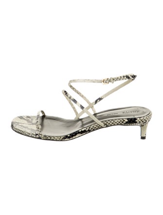 Khaite Snakeskin Animal Print Sandals