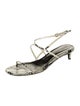 Khaite Snakeskin Animal Print Sandals