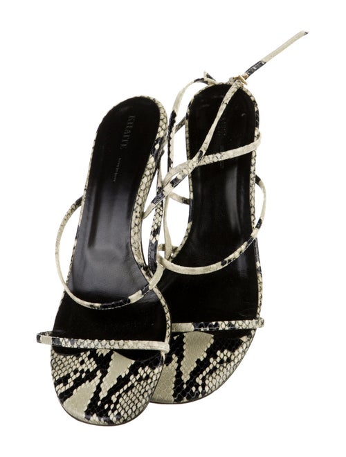 Khaite Snakeskin Animal Print Sandals