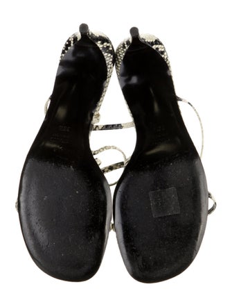 Khaite Snakeskin Animal Print Sandals