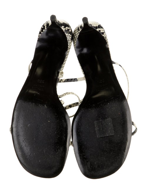 Khaite Snakeskin Animal Print Sandals