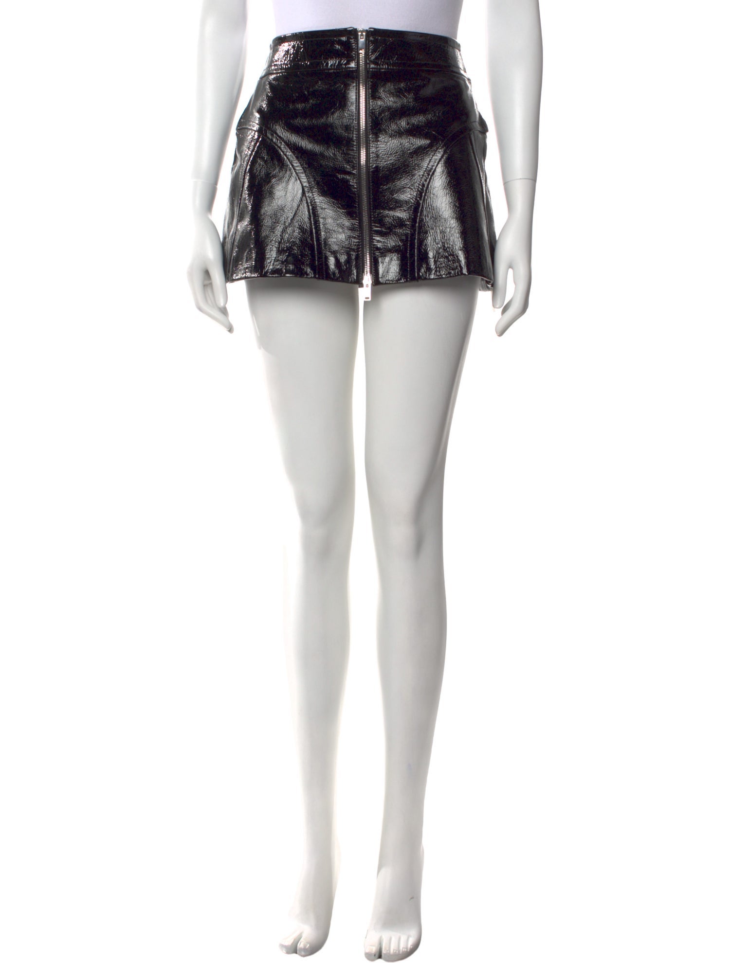 Khaite Lamb Leather Mini Skirt