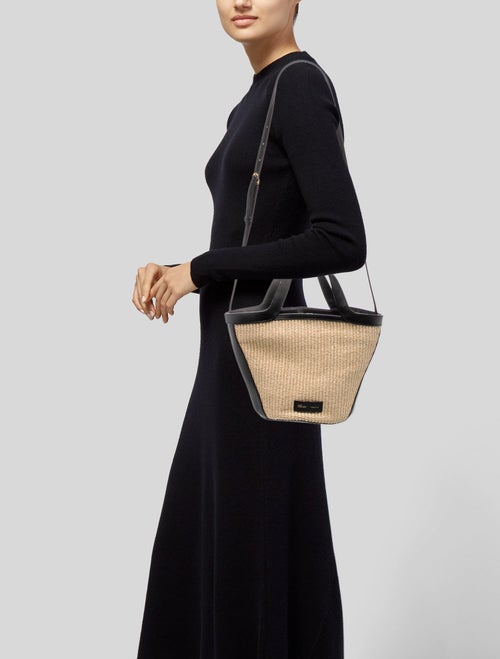 Khaite Raffia Top Handle Bag