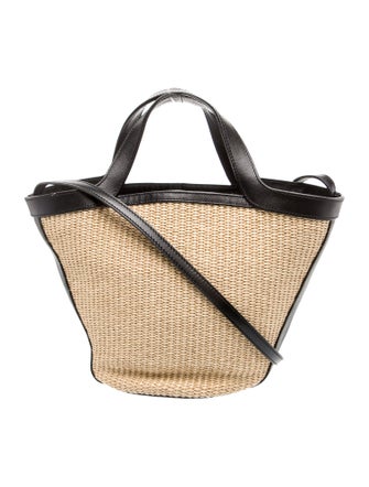 Khaite Raffia Top Handle Bag