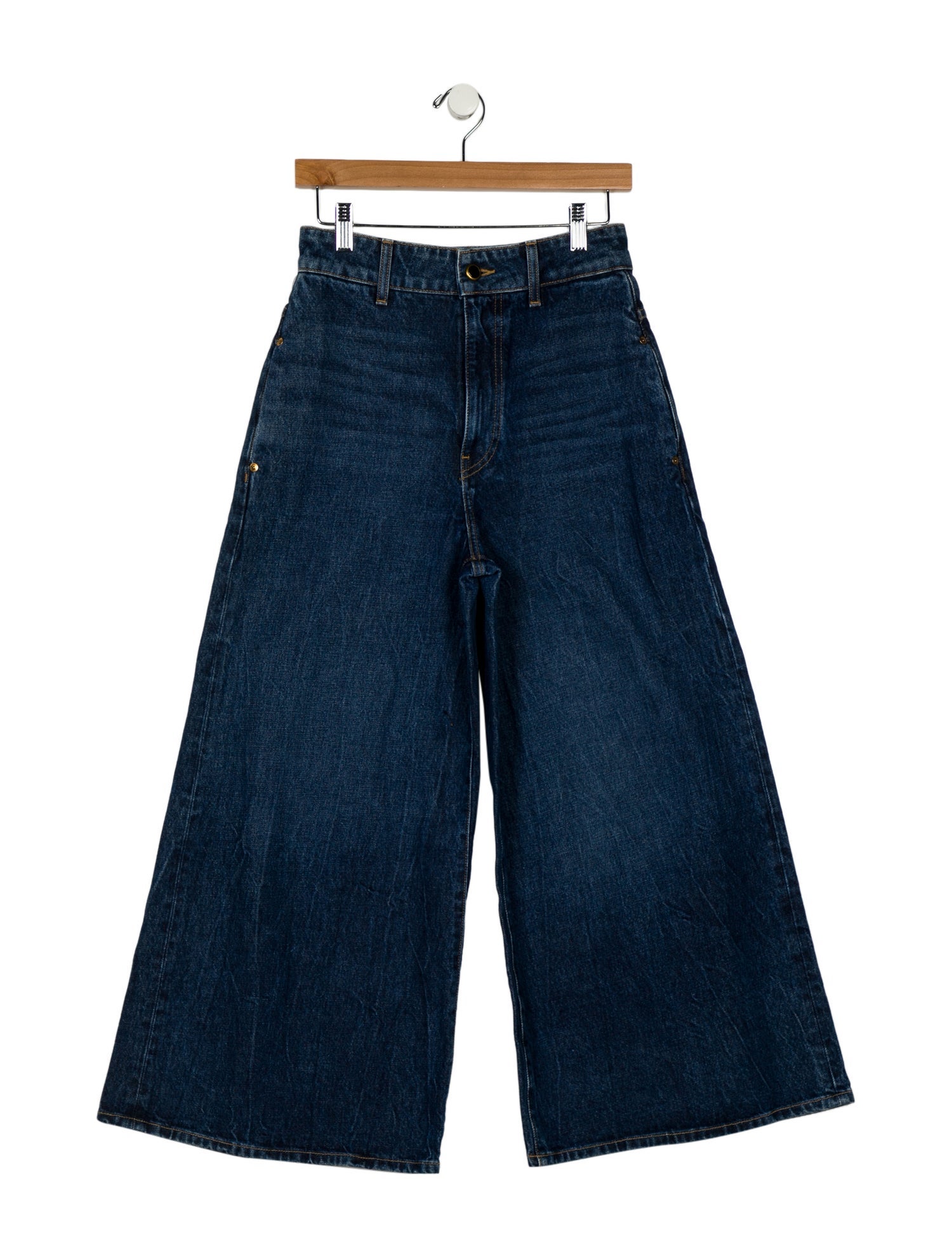 Khaite High-Rise Wide Leg Jeans w/ Tags