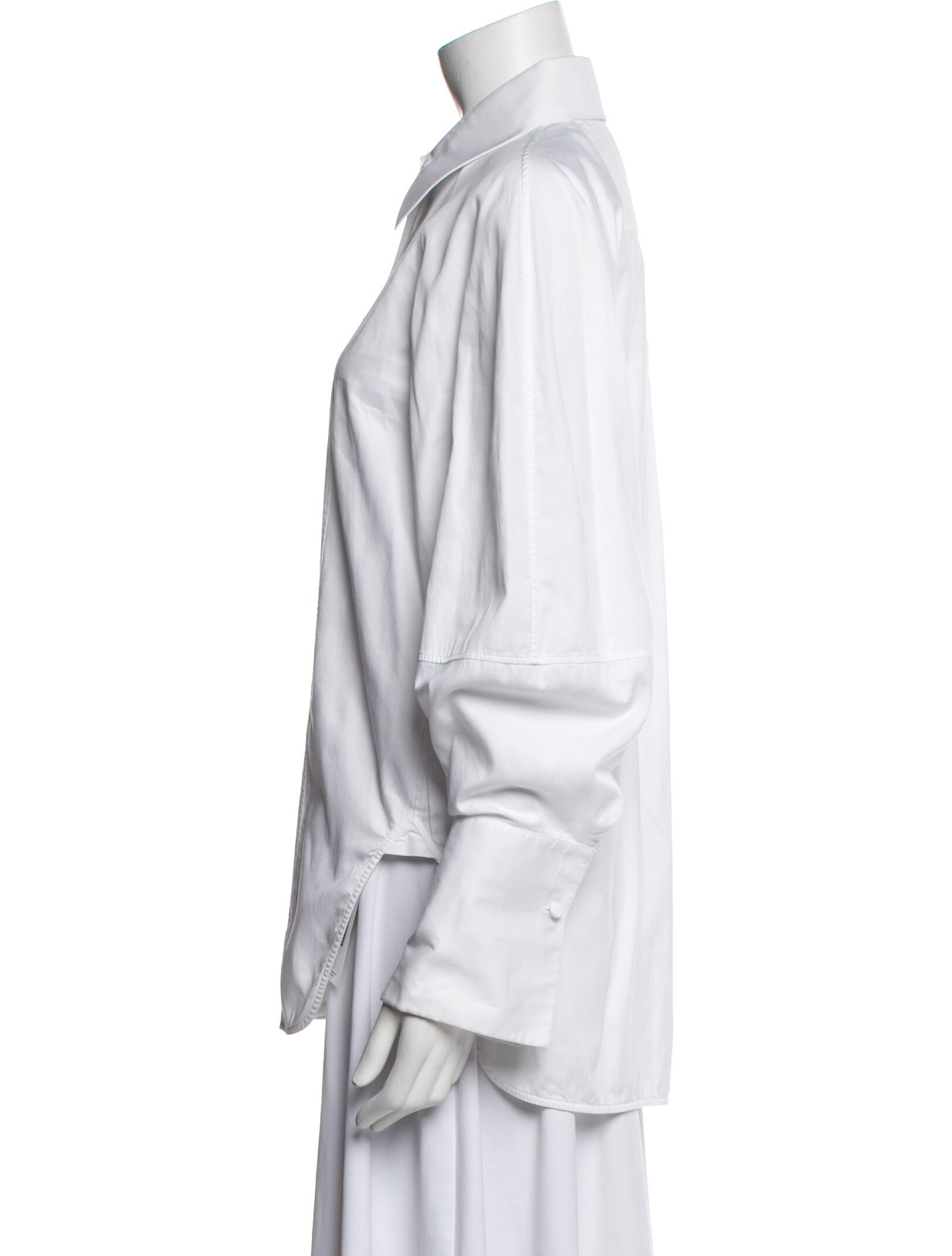 Khaite Long Sleeve Button-Up Top