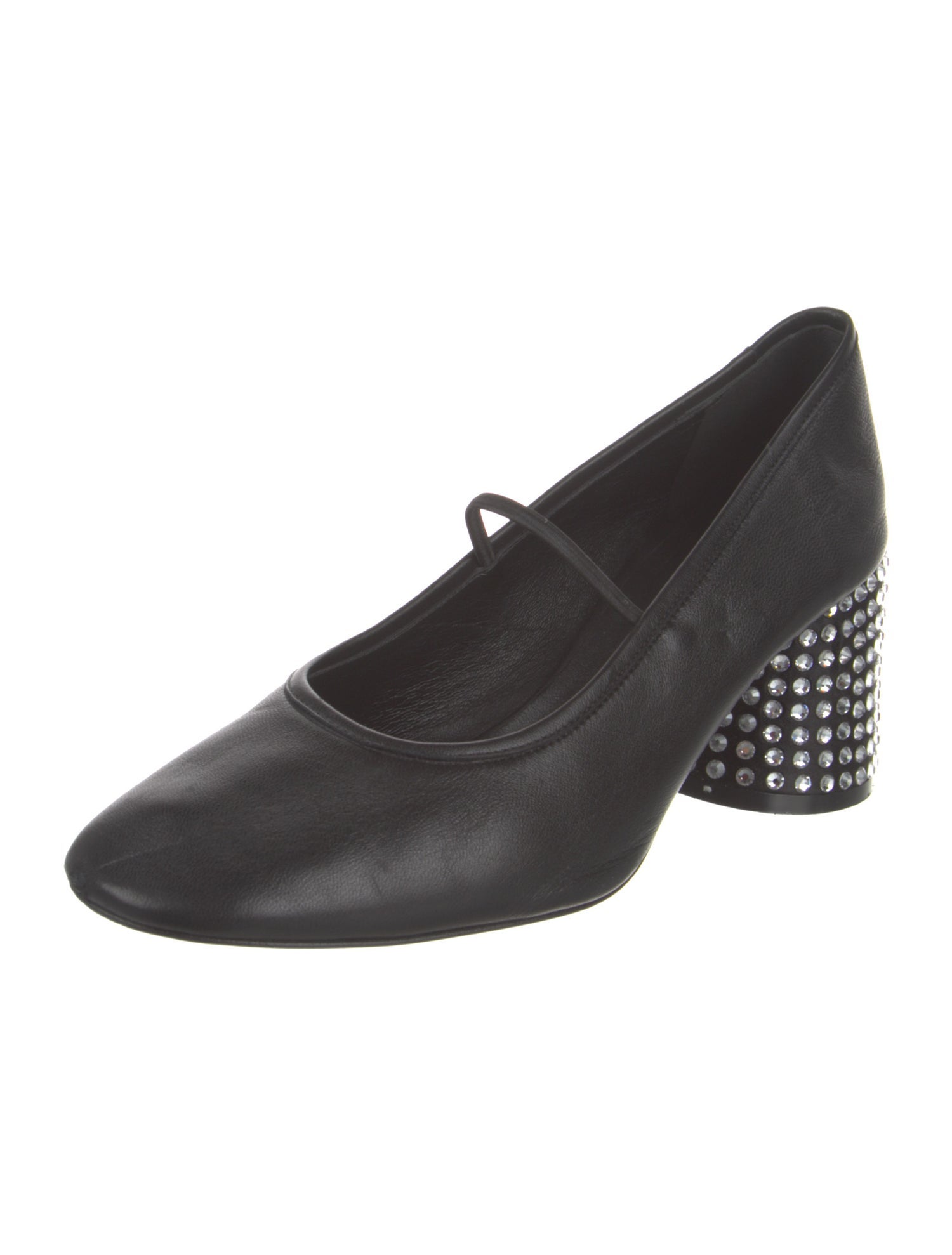Khaite Leather Crystal Embellishments Pumps