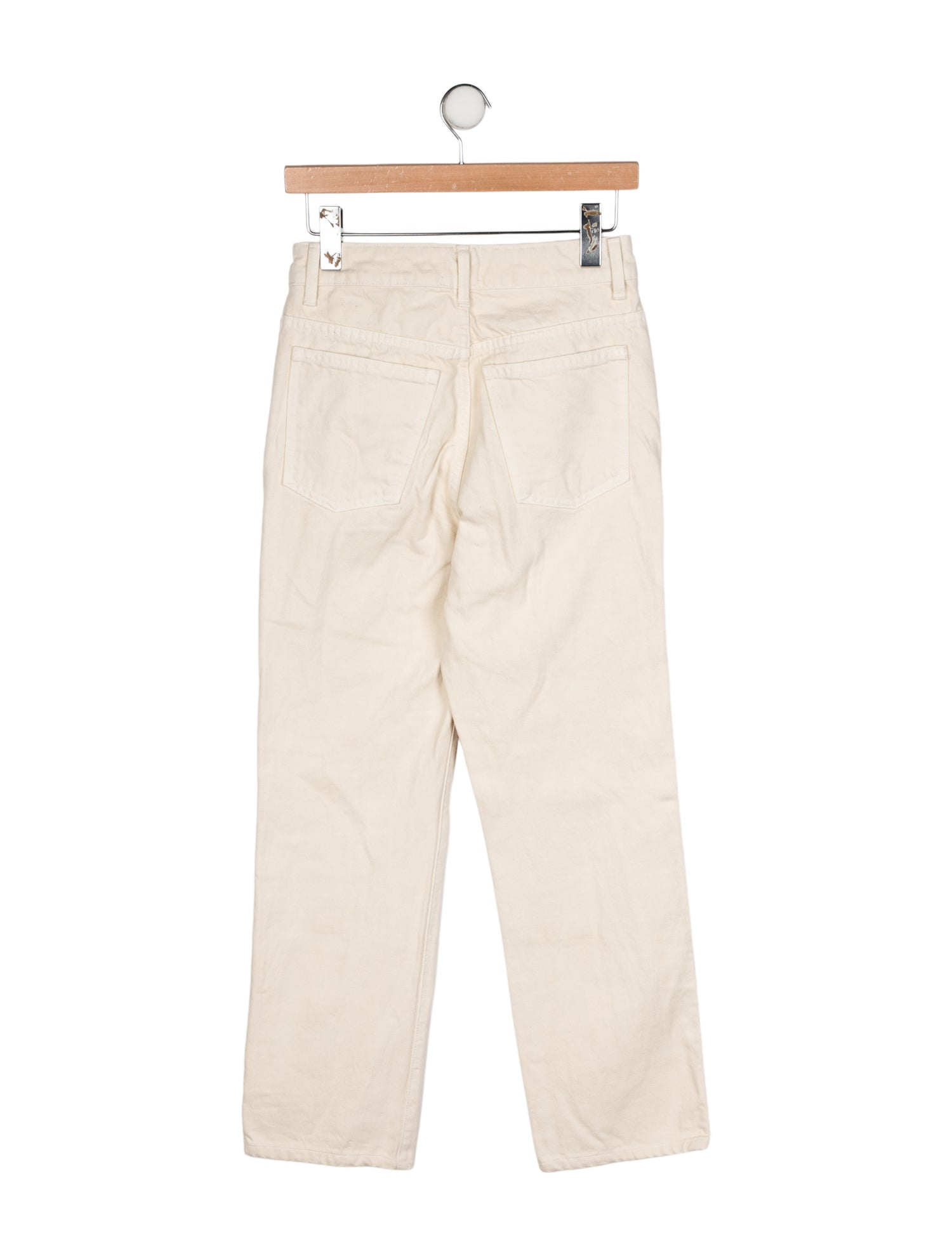 Khaite High-Rise Straight Leg Jeans