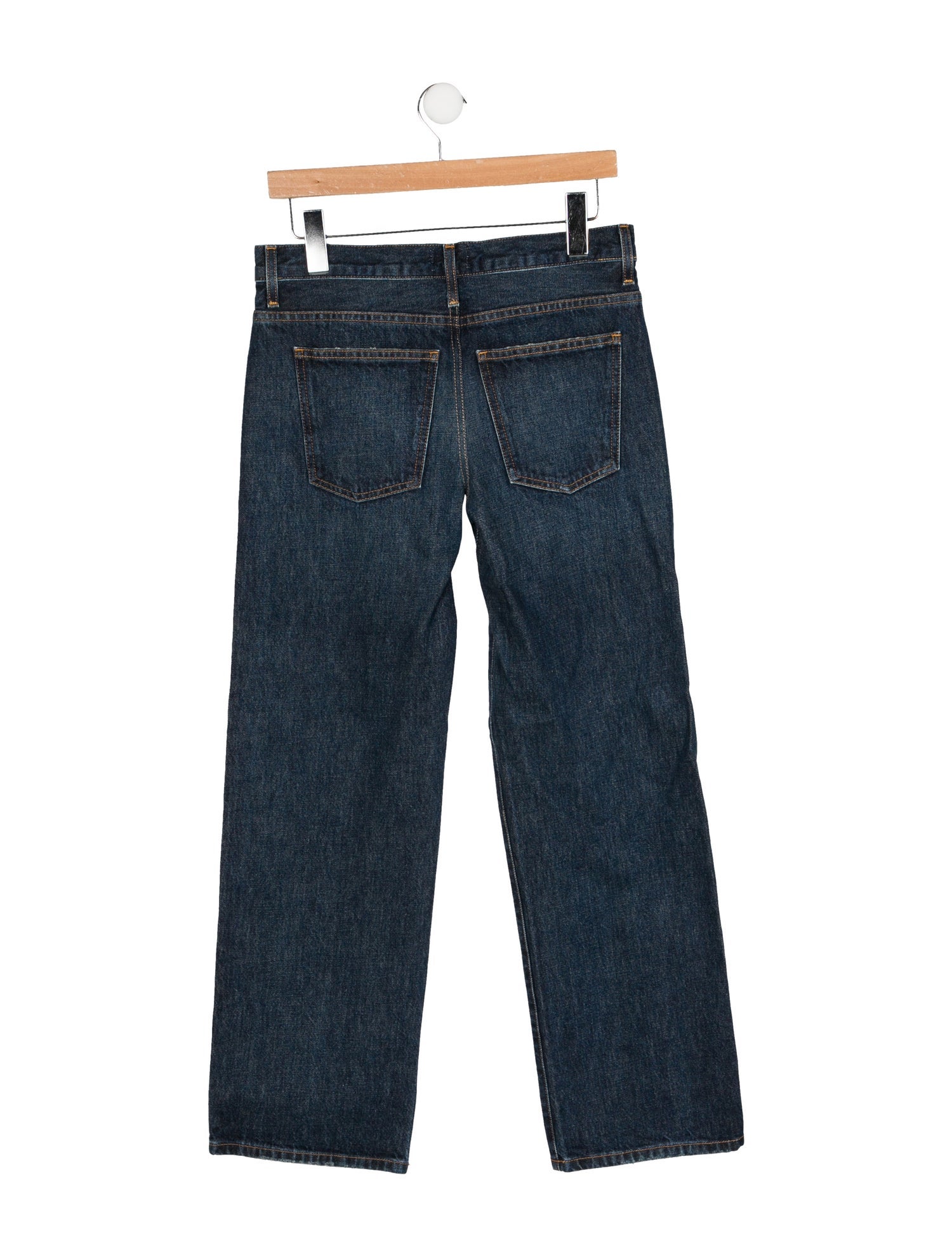 Khaite Mid-Rise Wide Leg Jeans