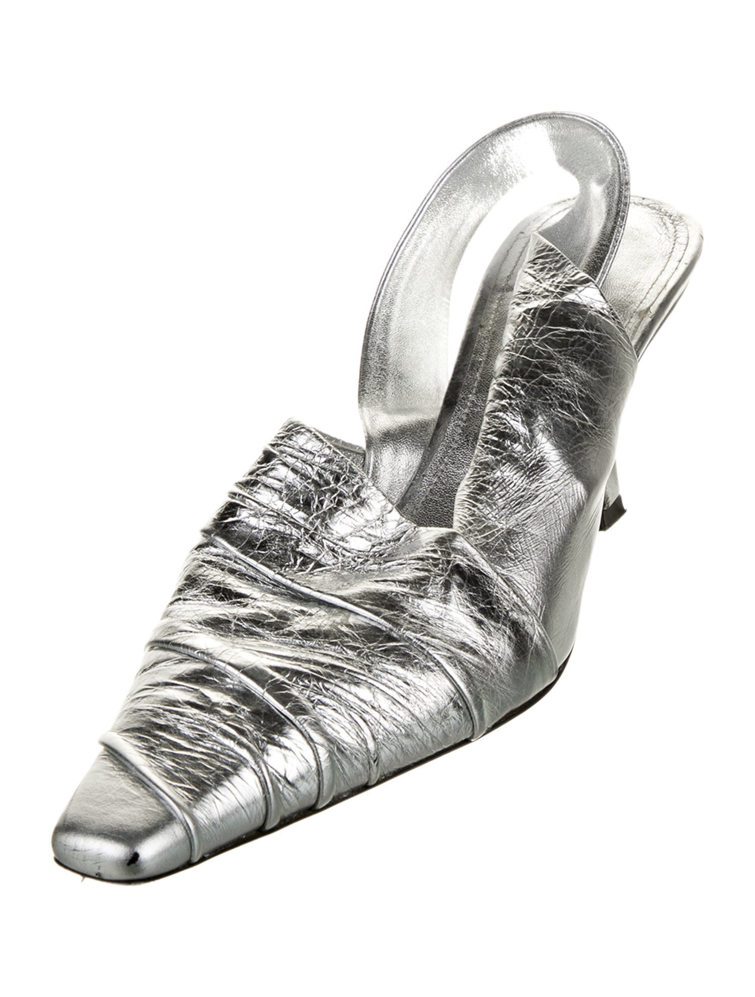 Khaite Leather Slingback Pumps