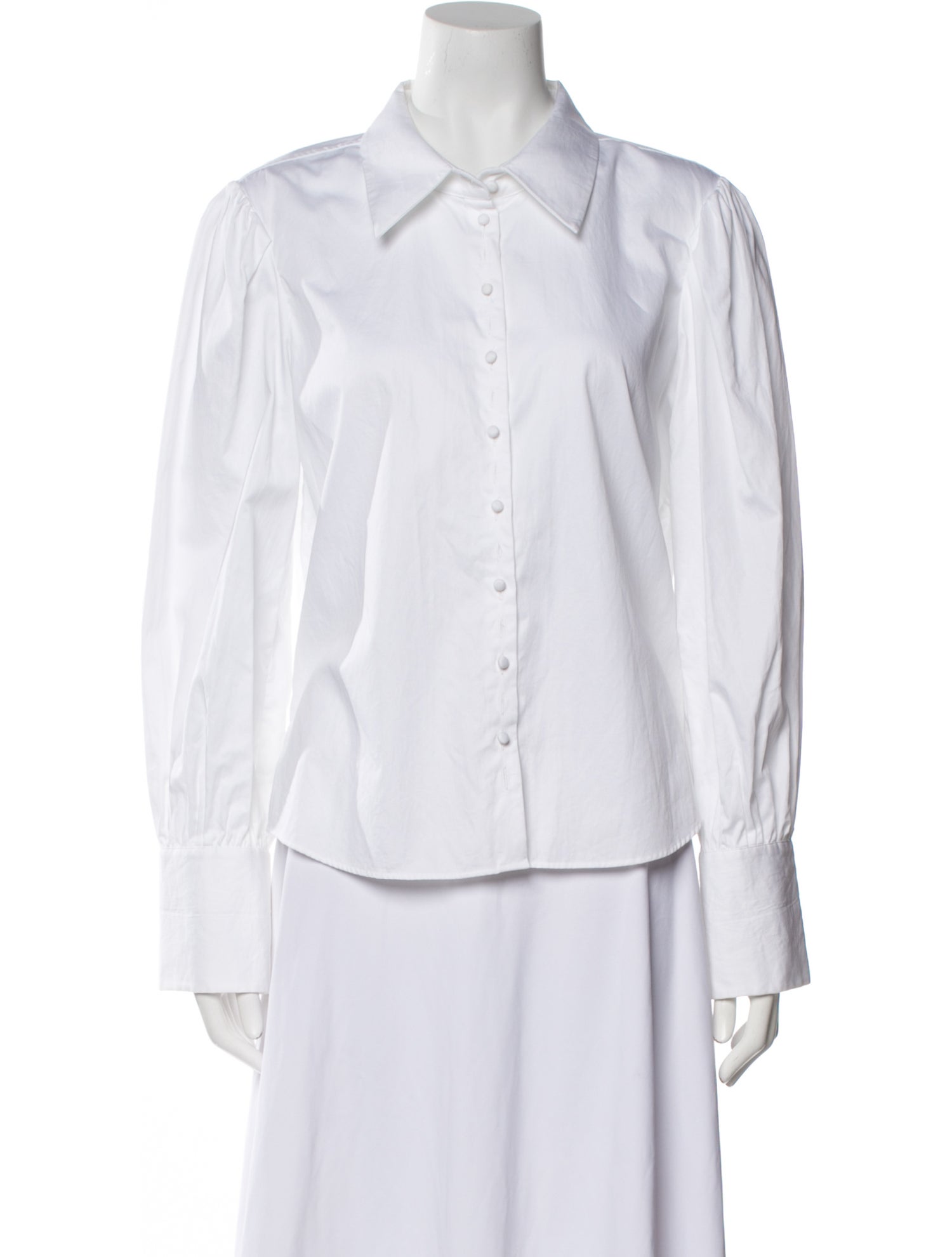 Khaite Long Sleeve Button-Up Top