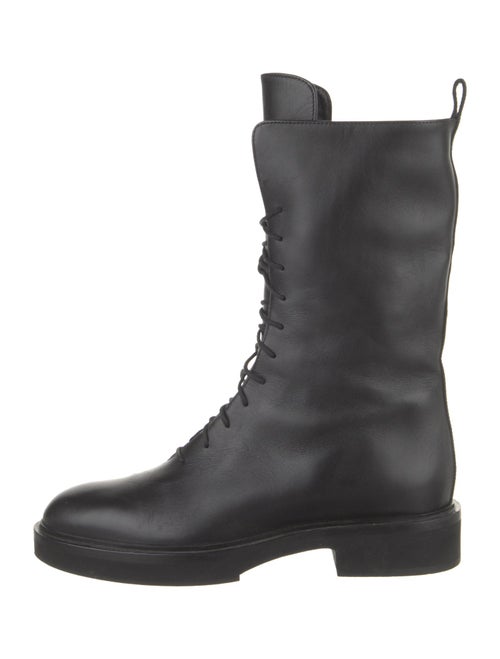 Khaite Leather Combat Boots