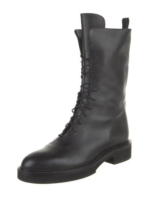 Khaite Leather Combat Boots