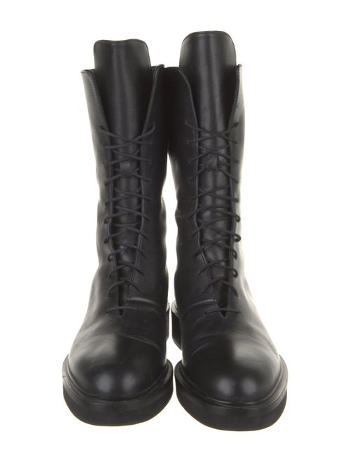 Khaite Leather Combat Boots