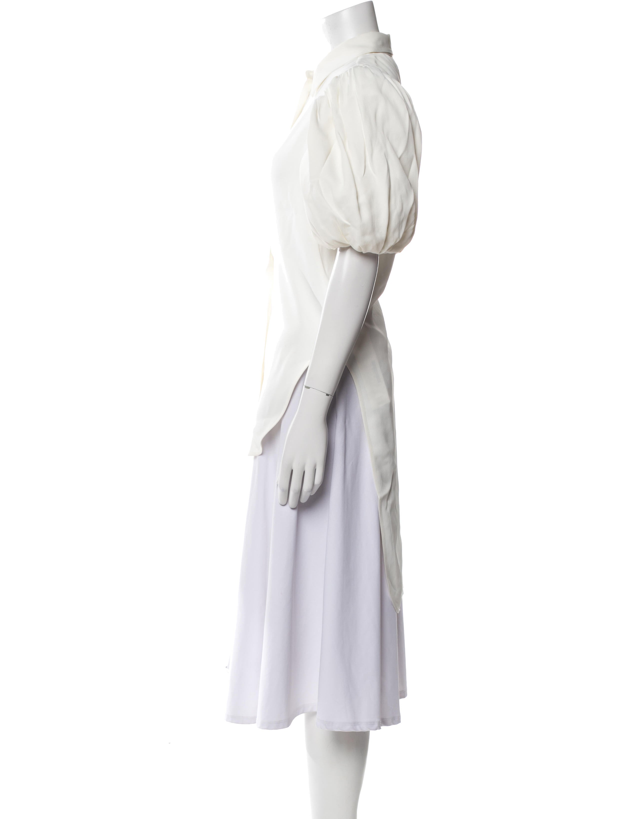 Khaite Short Sleeve Button-Up Top