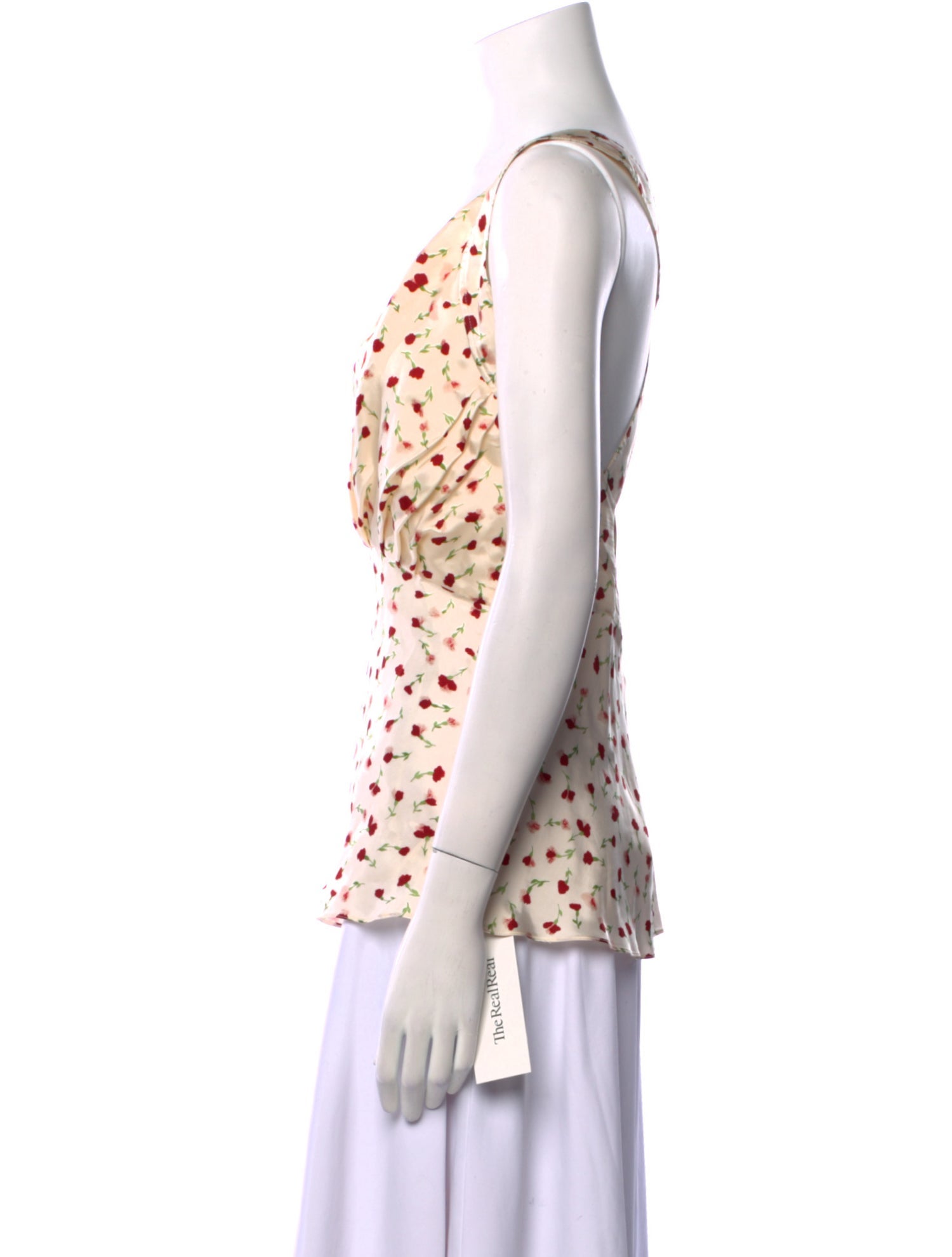 Khaite Printed V-Neck Top