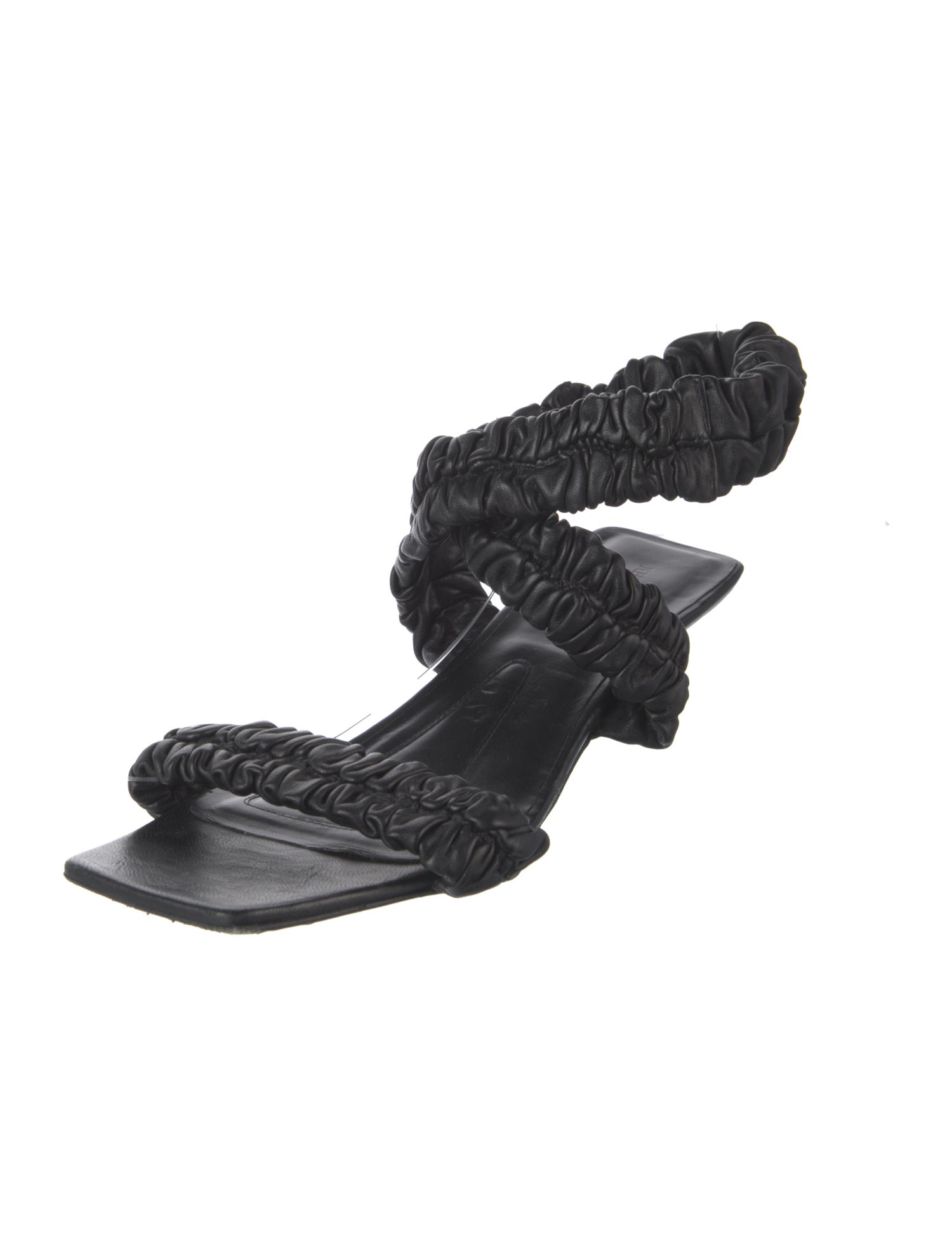 Khaite Leather Slingback Sandals