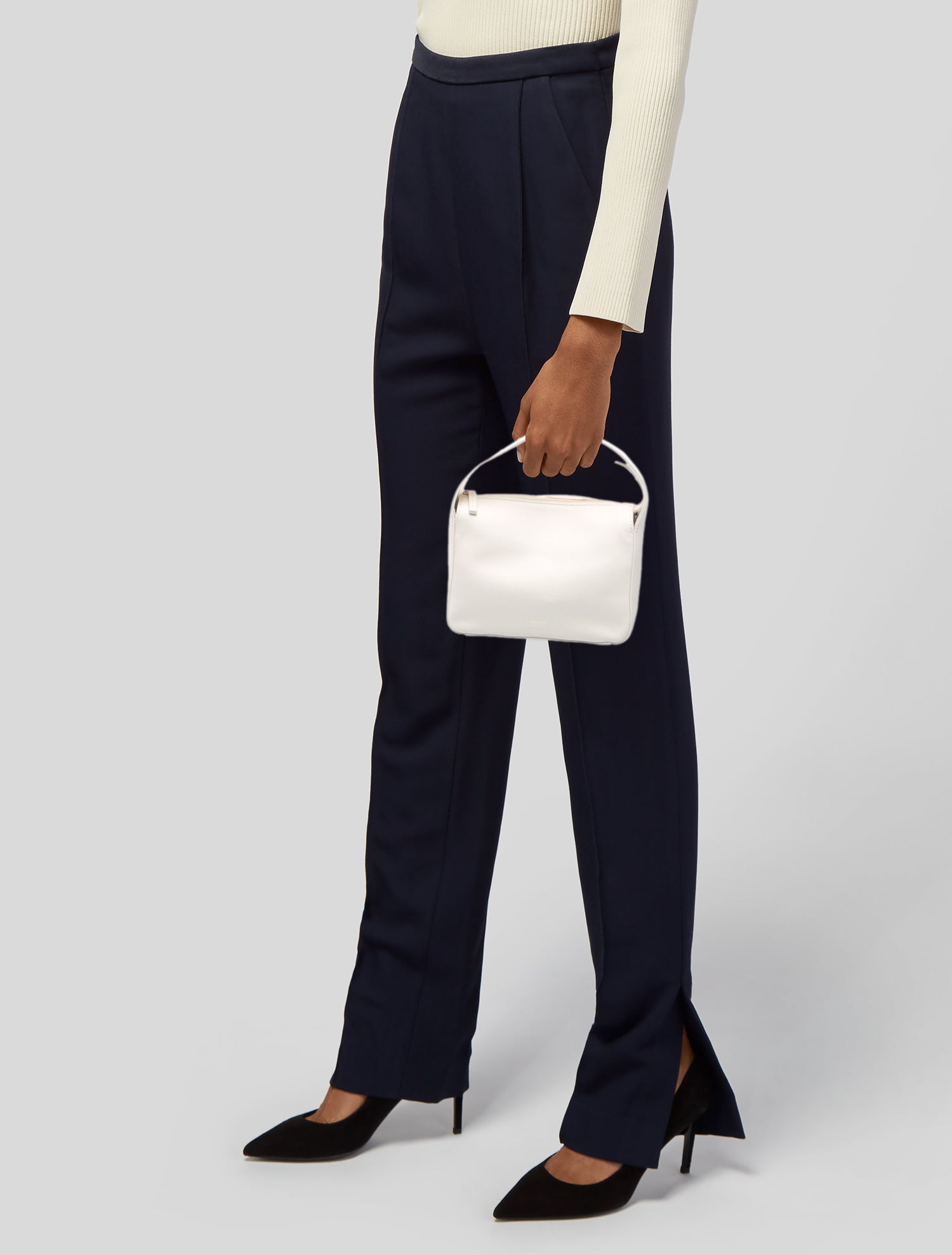 Khaite Leather Top Handle Bag