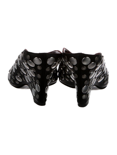 Khaite Leather Polka Dot Print Mules