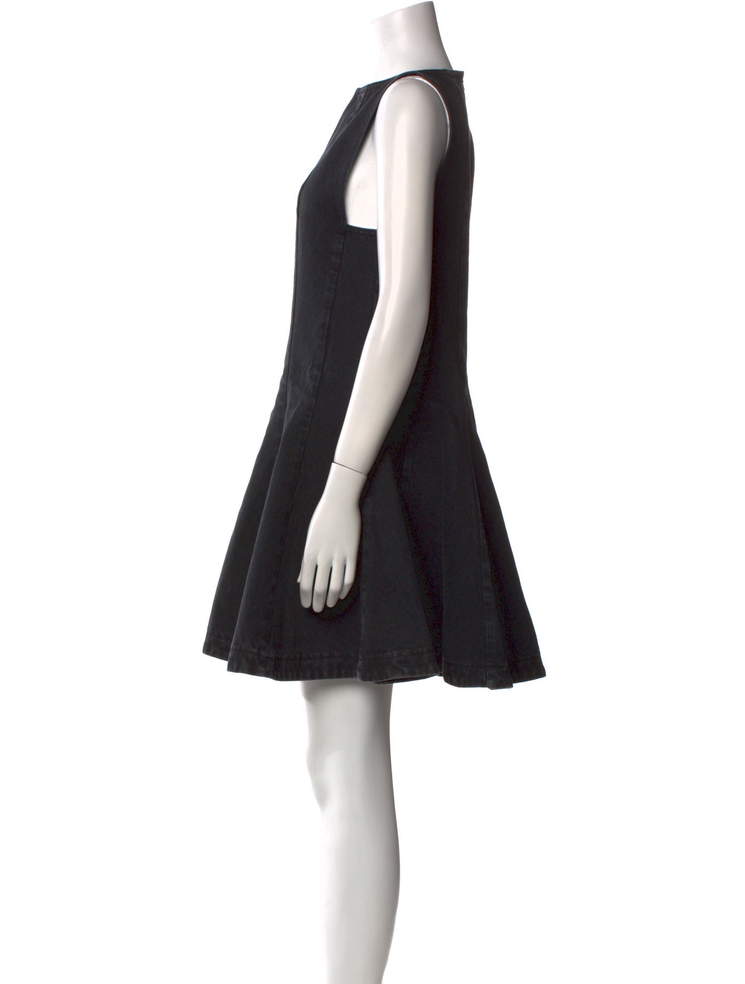 Khaite Bateau Neckline Mini Dress