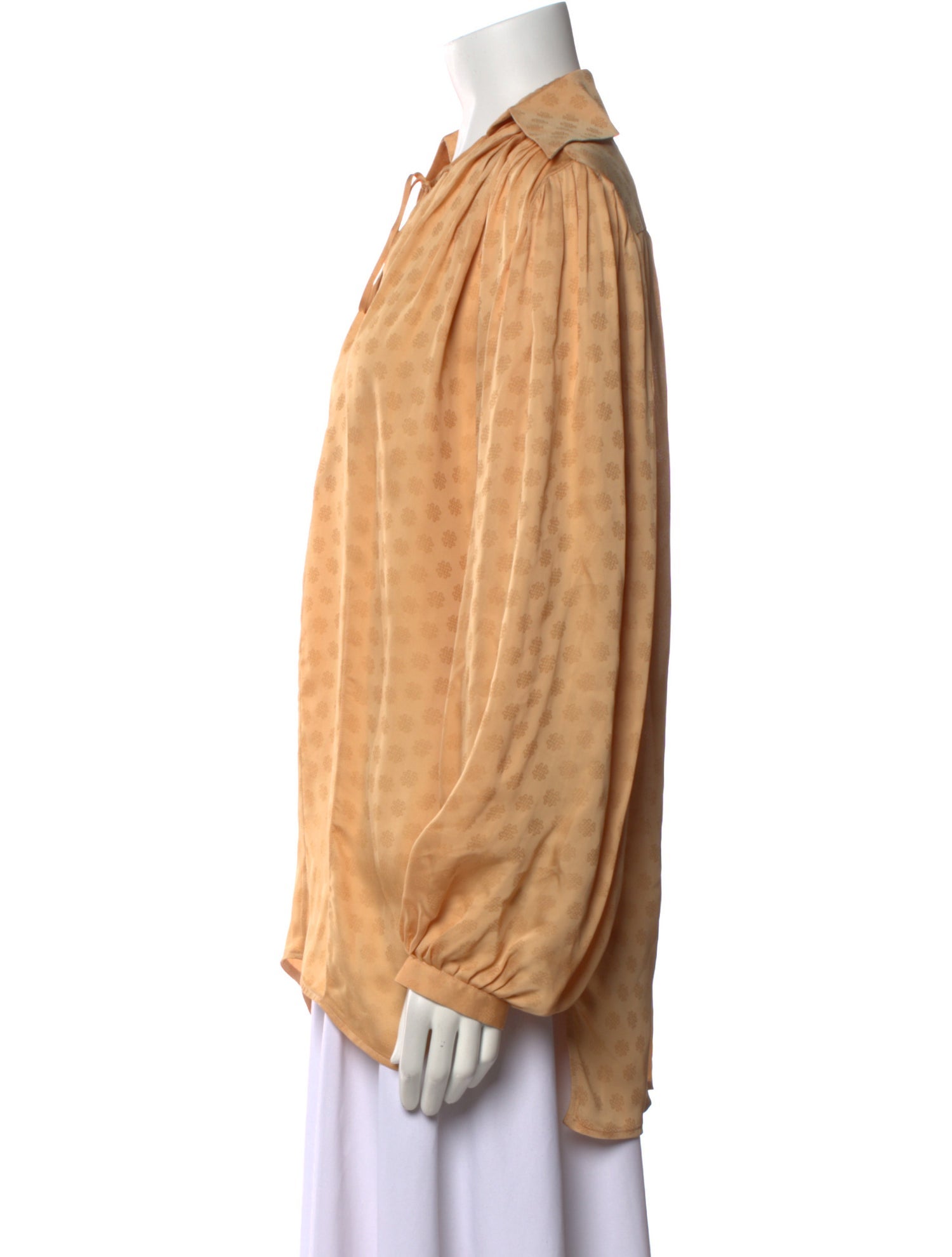 Khaite V-Neck Long Sleeve Blouse