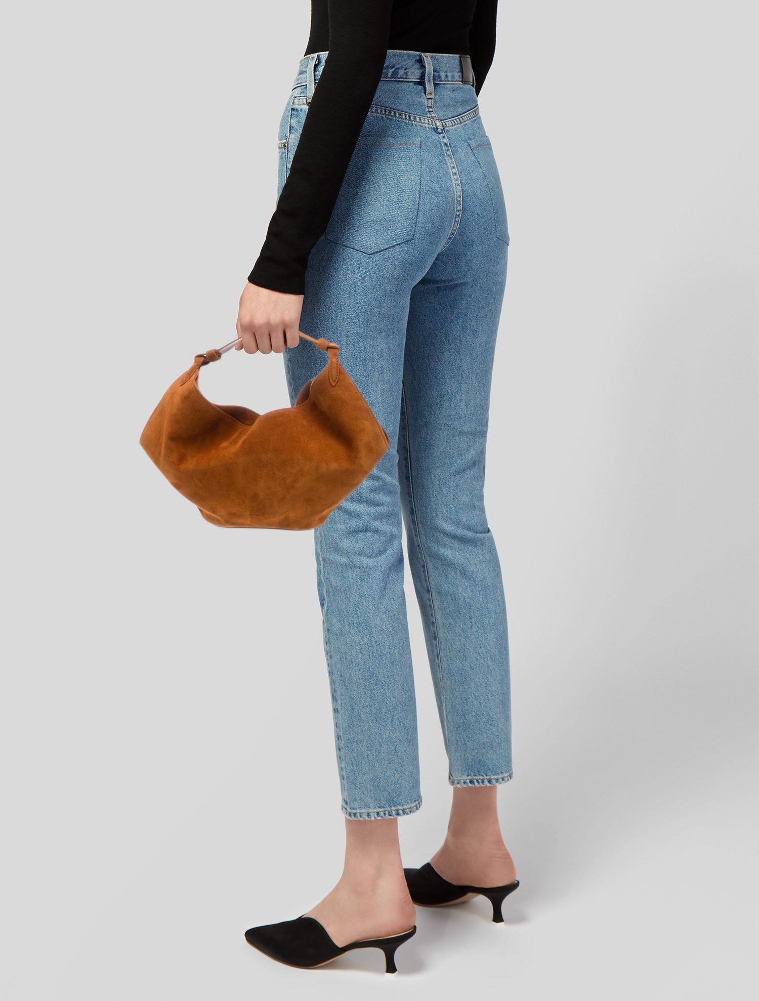 Khaite Suede Shoulder Bag