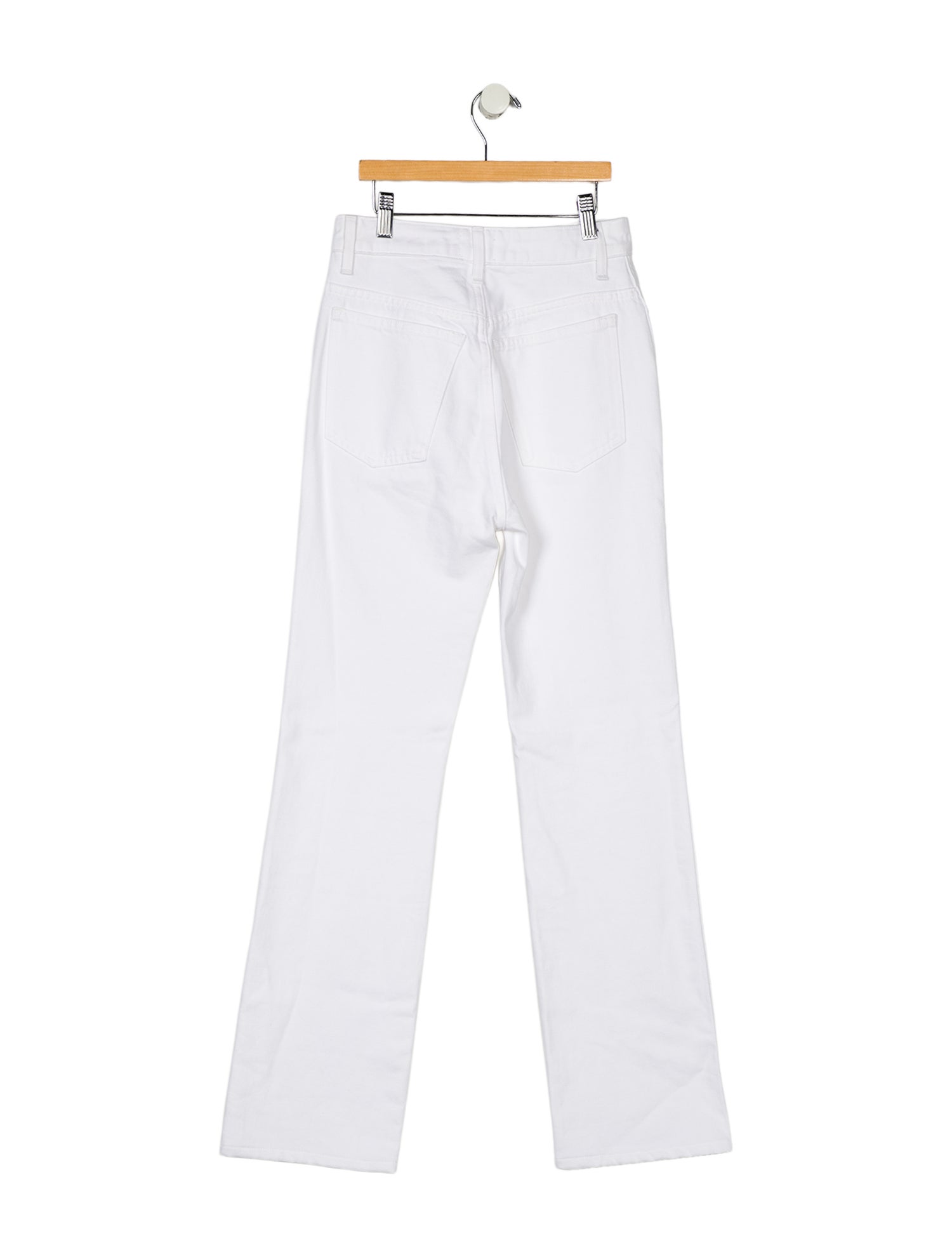 Khaite High-Rise Straight Leg Jeans