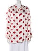 Khaite Printed Long Sleeve Button-Up Top