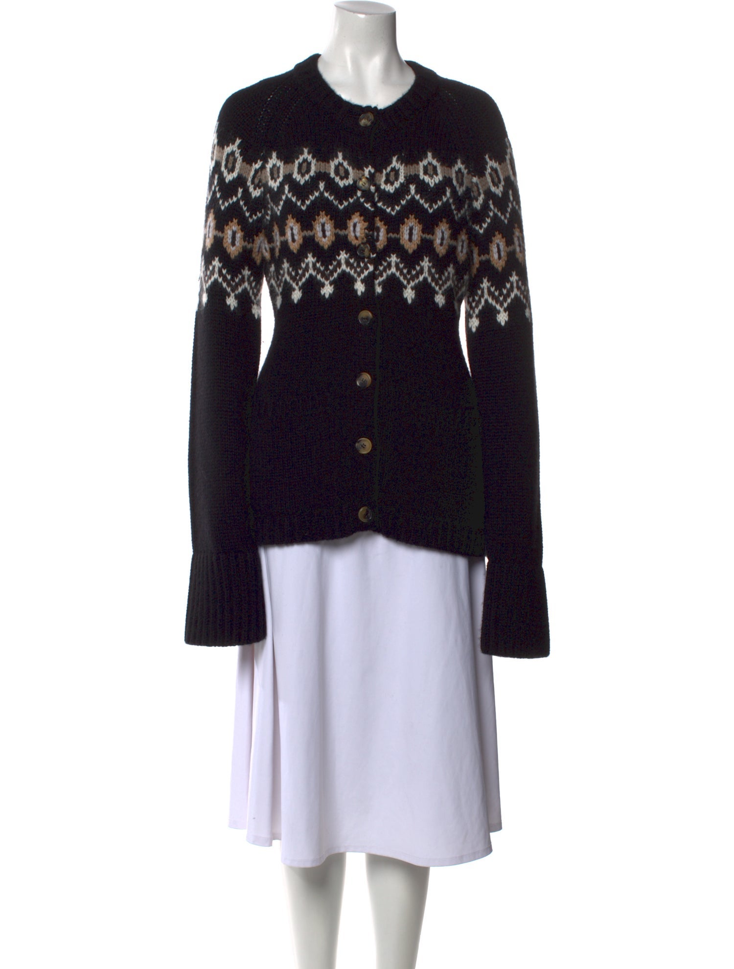 Khaite Cashmere Printed Sweater