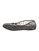 Khaite Mesh Crystal Embellishments Ballet Flats