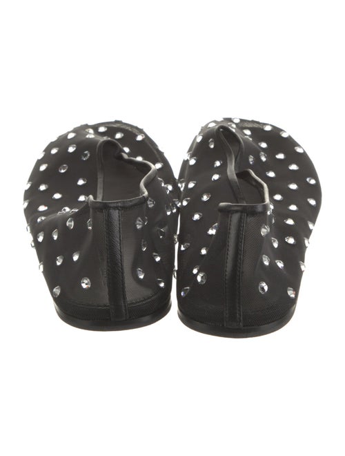 Khaite Mesh Crystal Embellishments Ballet Flats