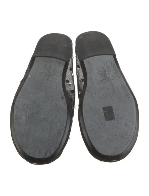 Khaite Mesh Crystal Embellishments Ballet Flats