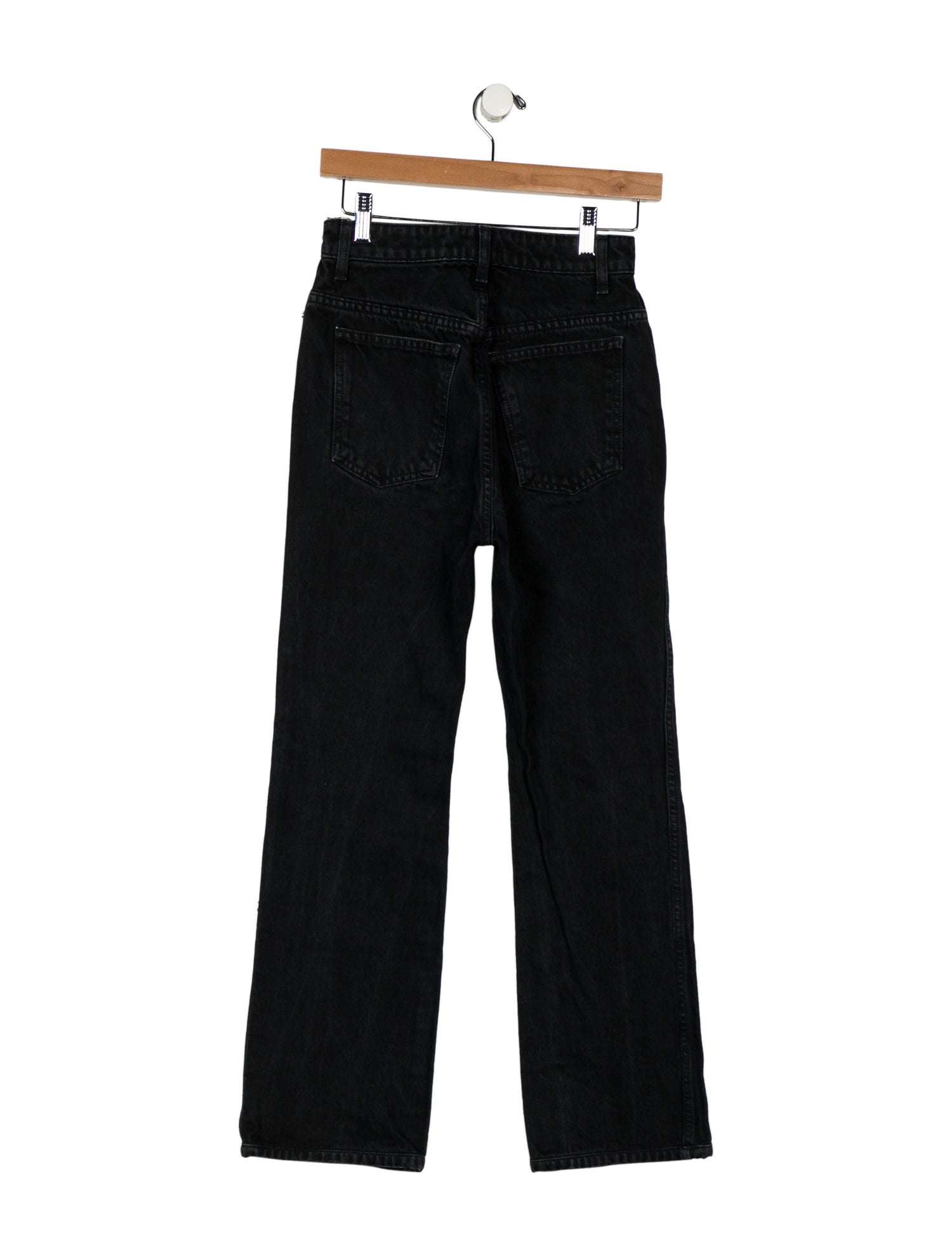 Khaite High-Rise Straight Leg Jeans