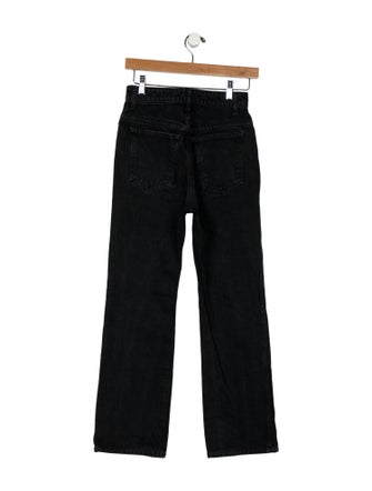 Khaite High-Rise Straight Leg Jeans