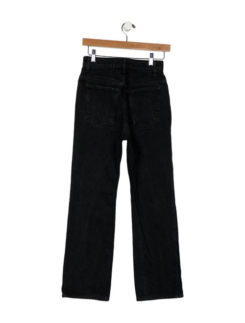 Khaite High-Rise Straight Leg Jeans