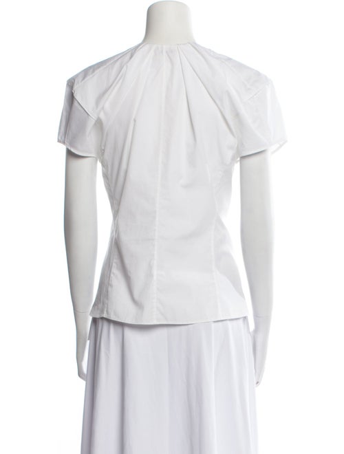 Khaite Short Sleeve Button-Up Top