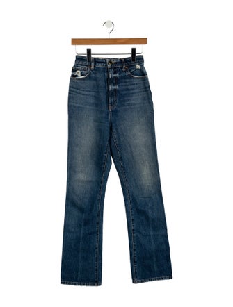 Khaite High-Rise Wide Leg Jeans