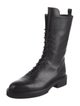Khaite Leather Combat Boots