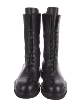 Khaite Leather Combat Boots
